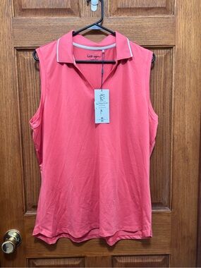 Walter Hagen Women’s Sleeveless Polo - Pink Rouge. NWT. SZ XXL